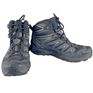 Salomon X Ultra Gore Tex Mens Hiking Shoes Boots Size 9 Black Gray 398674 Ortho